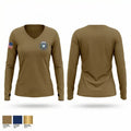 DNE 19558108 Women's Long Sleeve V-neck Shirt - 1
