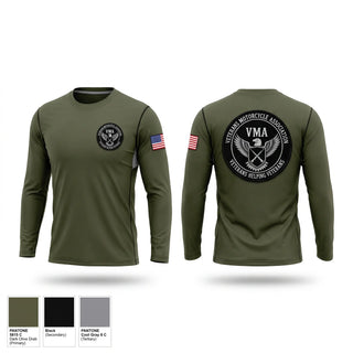 Long Sleeve Performance Shirt, Veterans Motorcycle Association, , Teamtime, Team time, sublimation, custom sports apparel, team uniforms, spirit wear, spiritwear, sports uniforms, custom shirts, team store, custom team store, fundraiser sports, apparel fundraiser