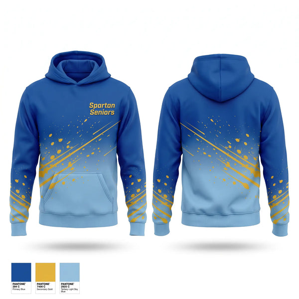 Hoodie, Spartan Seniors, Cross Country, Teamtime, Team time, sublimation, custom sports apparel, team uniforms, spirit wear, spiritwear, sports uniforms, custom shirts, team store, custom team store, fundraiser sports, apparel fundraiser