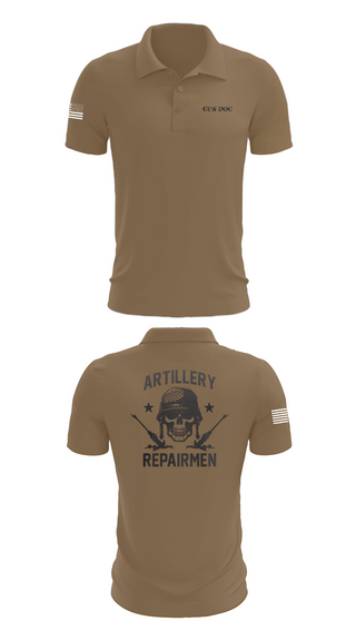 Short Sleeve Performance Polo, ARMT 1-320th Field Artillery, Army, Teamtime, Team time, sublimation, custom sports apparel, team uniforms, spirit wear, spiritwear, sports uniforms, custom shirts, team store, custom team store, fundraiser sports, apparel fundraiser