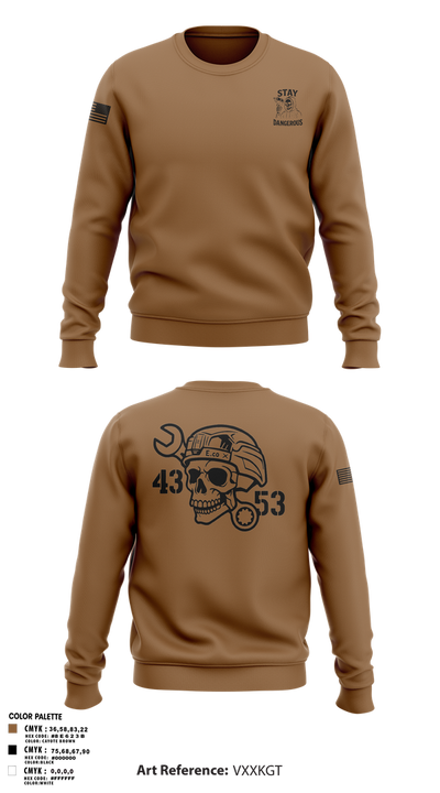 4-3 AHB 47022707 Crew Neck Sweatshirt - 1