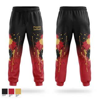 Sweatpants, Phoenix Softball, Softball, Teamtime, Team time, sublimation, custom sports apparel, team uniforms, spirit wear, spiritwear, sports uniforms, custom shirts, team store, custom team store, fundraiser sports, apparel fundraiser