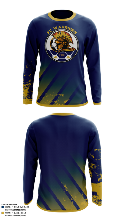 FC Warriors 7302524 Long Sleeve Performance Shirt 1