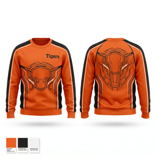 Crew Neck Sweatshirt, Tigers, Softball, Teamtime, Team time, sublimation, custom sports apparel, team uniforms, spirit wear, spiritwear, sports uniforms, custom shirts, team store, custom team store, fundraiser sports, apparel fundraiser