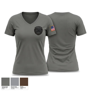 Womens Short Sleeve Vneck Shirt, Columbus SWAT, Police, Teamtime, Team time, sublimation, custom sports apparel, team uniforms, spirit wear, spiritwear, sports uniforms, custom shirts, team store, custom team store, fundraiser sports, apparel fundraiser
