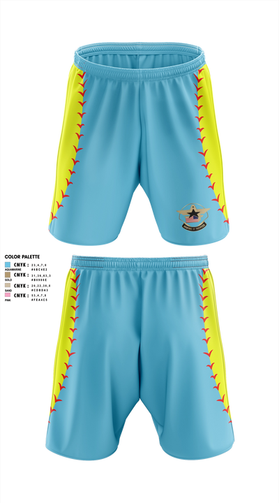 Aviators of Fastpitch Athletic Shorts With Pockets - 4