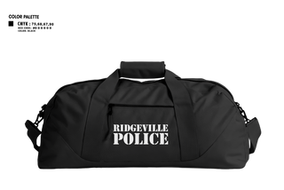 Duffle Bag, Ridgeville Police, Police, Teamtime, Team time, sublimation, custom sports apparel, team uniforms, spirit wear, spiritwear, sports uniforms, custom shirts, team store, custom team store, fundraiser sports, apparel fundraiser