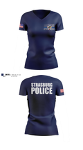Strasburg Police Women's Short Sleeve V-neck Shirt - 7