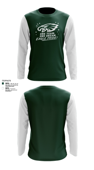 Long Sleeve Performance Shirt, Exhalt Eagles, Cheer, Teamtime, Team time, sublimation, custom sports apparel, team uniforms, spirit wear, spiritwear, sports uniforms, custom shirts, team store, custom team store, fundraiser sports, apparel fundraiser
