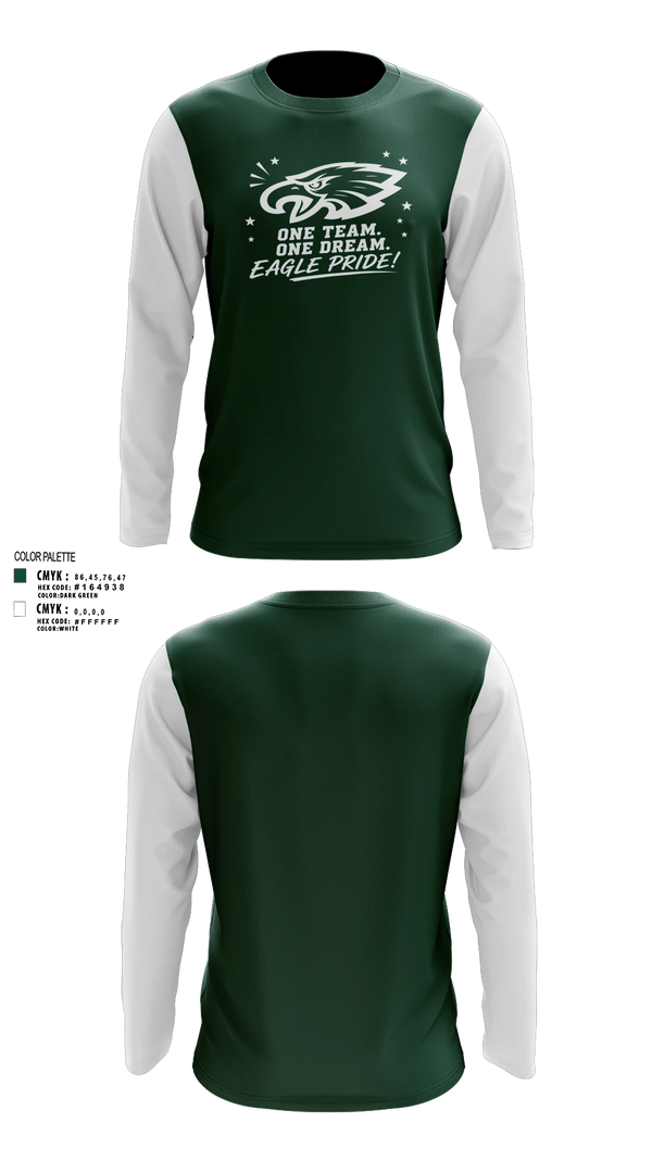 Long Sleeve Performance Shirt, Exhalt Eagles, Cheer, Teamtime, Team time, sublimation, custom sports apparel, team uniforms, spirit wear, spiritwear, sports uniforms, custom shirts, team store, custom team store, fundraiser sports, apparel fundraiser