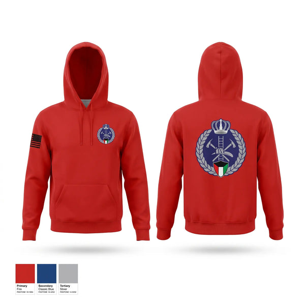Hoodie, Kuwait fire force, Fire Department, Teamtime, Team time, sublimation, custom sports apparel, team uniforms, spirit wear, spiritwear, sports uniforms, custom shirts, team store, custom team store, fundraiser sports, apparel fundraiser
