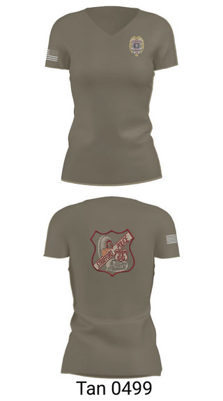 Womens Short Sleeve Vneck Shirt, Strafford Police Department, Police, Teamtime, Team time, sublimation, custom sports apparel, team uniforms, spirit wear, spiritwear, sports uniforms, custom shirts, team store, custom team store, fundraiser sports, apparel fundraiser