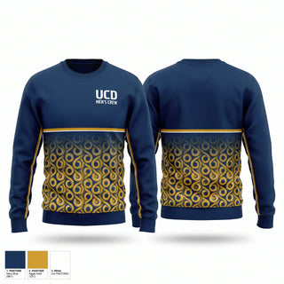 Crew Neck Sweatshirt, UCD Men’s Crew, Spirit Store, Teamtime, Team time, sublimation, custom sports apparel, team uniforms, spirit wear, spiritwear, sports uniforms, custom shirts, team store, custom team store, fundraiser sports, apparel fundraiser