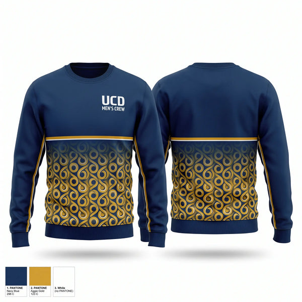 Crew Neck Sweatshirt, UCD Men’s Crew, Spirit Store, Teamtime, Team time, sublimation, custom sports apparel, team uniforms, spirit wear, spiritwear, sports uniforms, custom shirts, team store, custom team store, fundraiser sports, apparel fundraiser