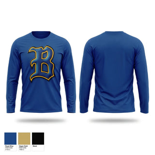 Long Sleeve Performance Shirt, Braham Bombers, Baseball, Teamtime, Team time, sublimation, custom sports apparel, team uniforms, spirit wear, spiritwear, sports uniforms, custom shirts, team store, custom team store, fundraiser sports, apparel fundraiser