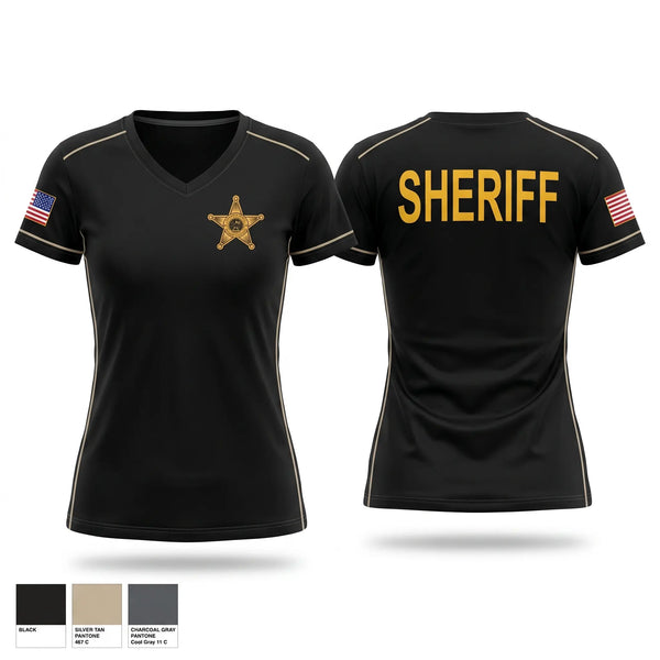 Womens Short Sleeve Vneck Shirt, St.Louis County Sheriff’s Office, Police, Teamtime, Team time, sublimation, custom sports apparel, team uniforms, spirit wear, spiritwear, sports uniforms, custom shirts, team store, custom team store, fundraiser sports, apparel fundraiser