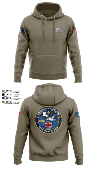 Hoodie, Louisiana State Guard, Army, Teamtime, Team time, sublimation, custom sports apparel, team uniforms, spirit wear, spiritwear, sports uniforms, custom shirts, team store, custom team store, fundraiser sports, apparel fundraiser