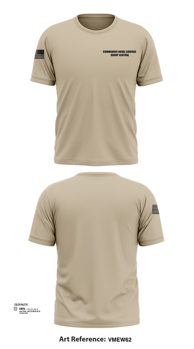 Commander Naval Surface Group Central 54326587 Short Sleeve Performance Shirt - 2