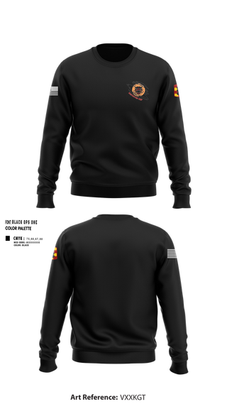 Crew Neck Sweatshirt, 434th FA BDE H2F, Army, Teamtime, Team time, sublimation, custom sports apparel, team uniforms, spirit wear, spiritwear, sports uniforms, custom shirts, team store, custom team store, fundraiser sports, apparel fundraiser