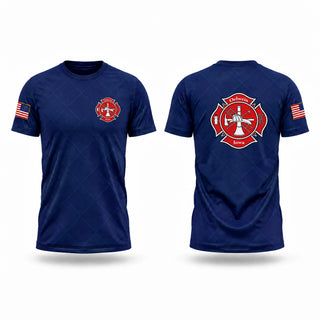 Short Sleeve Performance Shirt, Oelwein Fire Department, Fire Department, Teamtime, Team time, sublimation, custom sports apparel, team uniforms, spirit wear, spiritwear, sports uniforms, custom shirts, team store, custom team store, fundraiser sports, apparel fundraiser
