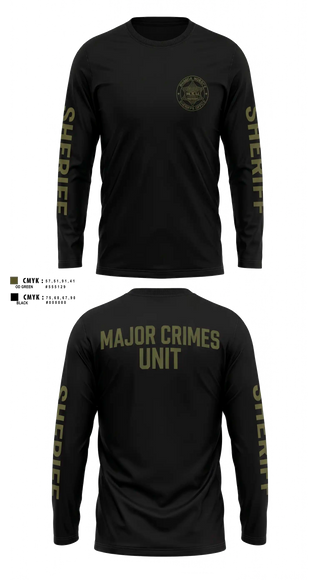 Long Sleeve Performance Shirt, Shasta County Major Crimes Unit, Police, Teamtime, Team time, sublimation, custom sports apparel, team uniforms, spirit wear, spiritwear, sports uniforms, custom shirts, team store, custom team store, fundraiser sports, apparel fundraiser
