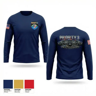 Long Sleeve Performance Shirt, PRIORITY 1, EMS/EMT, Teamtime, Team time, sublimation, custom sports apparel, team uniforms, spirit wear, spiritwear, sports uniforms, custom shirts, team store, custom team store, fundraiser sports, apparel fundraiser