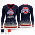 Oakland Chargers 14959223 Women's Long Sleeve V-neck Shirt - 1