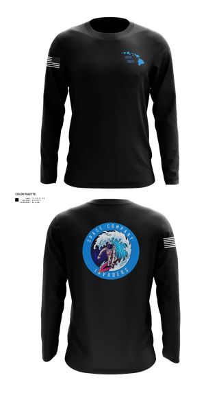 Long Sleeve Performance Shirt, Space Company, Army, Teamtime, Team time, sublimation, custom sports apparel, team uniforms, spirit wear, spiritwear, sports uniforms, custom shirts, team store, custom team store, fundraiser sports, apparel fundraiser