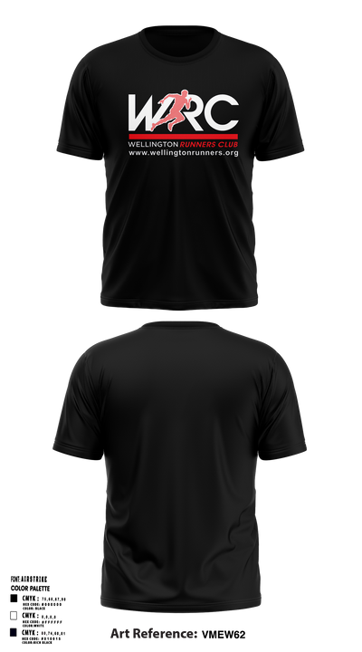Wellington Runners Club 55706175 Short Sleeve Performance Shirt - 1