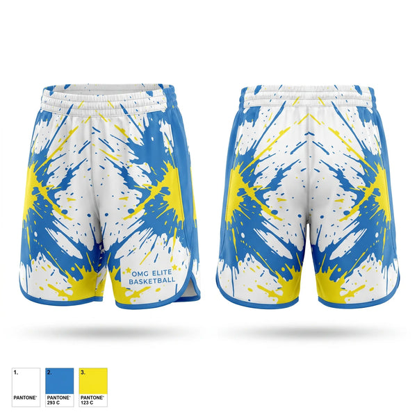 Womens Shorts, OMG ELITE, Men's Basketball, Teamtime, Team time, sublimation, custom sports apparel, team uniforms, spirit wear, spiritwear, sports uniforms, custom shirts, team store, custom team store, fundraiser sports, apparel fundraiser