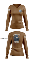 USS NANTUCKET LCS 27 Women's Long Sleeve V-neck Shirt - 6