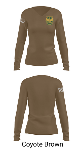 Womens Long Sleeve Vneck Shirt, 165th MP Battalion, , Teamtime, Team time, sublimation, custom sports apparel, team uniforms, spirit wear, spiritwear, sports uniforms, custom shirts, team store, custom team store, fundraiser sports, apparel fundraiser