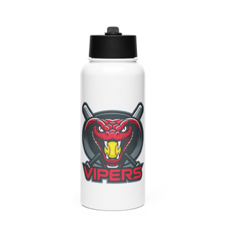 Vipers Stainless Steel Water Bottle with a Straw Lid