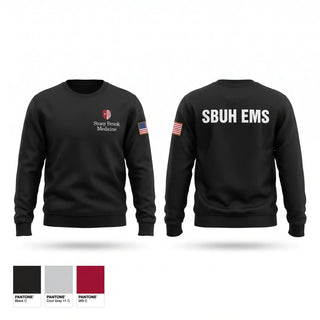 Crew Neck Sweatshirt, STONY BROOK MEDICINE, EMS/EMT, Teamtime, Team time, sublimation, custom sports apparel, team uniforms, spirit wear, spiritwear, sports uniforms, custom shirts, team store, custom team store, fundraiser sports, apparel fundraiser