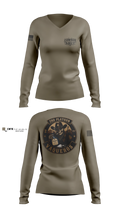 2nd Platoon Vaqueros Women's Long Sleeve V-neck Shirt - 5