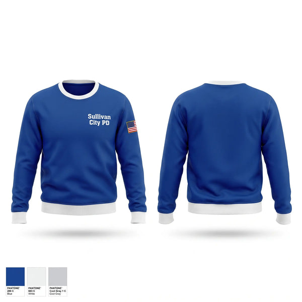 Crew Neck Sweatshirt, Sullivan City PD, Police, Teamtime, Team time, sublimation, custom sports apparel, team uniforms, spirit wear, spiritwear, sports uniforms, custom shirts, team store, custom team store, fundraiser sports, apparel fundraiser