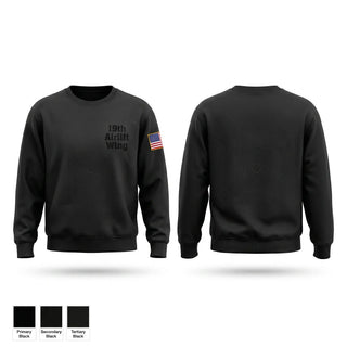 Crew Neck Sweatshirt, 19th Airlift Wing, Air Force, Teamtime, Team time, sublimation, custom sports apparel, team uniforms, spirit wear, spiritwear, sports uniforms, custom shirts, team store, custom team store, fundraiser sports, apparel fundraiser