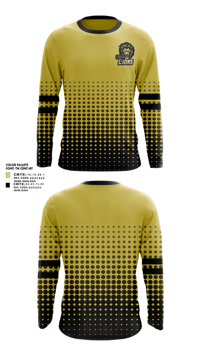 Gt lions 94037255 Long Sleeve Performance Shirt 1