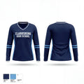 Clarksburg High School 73944874 Women's Long Sleeve V-neck Shirt - 1
