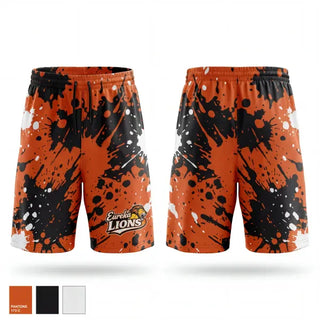 Athletic Shorts With Pockets, Eureka Lions, Softball, Teamtime, Team time, sublimation, custom sports apparel, team uniforms, spirit wear, spiritwear, sports uniforms, custom shirts, team store, custom team store, fundraiser sports, apparel fundraiser