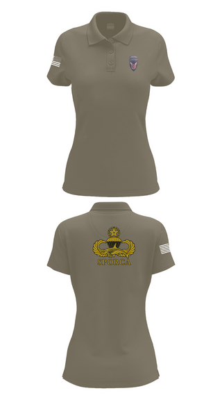 Womens Short Sleeve Performance Polo, HHC, 725th BSB, 2/11 ABN, , Teamtime, Team time, sublimation, custom sports apparel, team uniforms, spirit wear, spiritwear, sports uniforms, custom shirts, team store, custom team store, fundraiser sports, apparel fundraiser