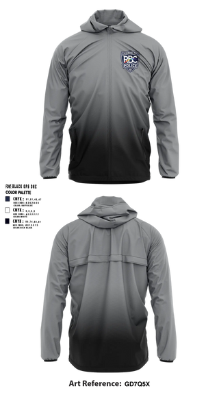 Windbreaker, Rainbow City Police Department, Police, Teamtime, Team time, sublimation, custom sports apparel, team uniforms, spirit wear, spiritwear, sports uniforms, custom shirts, team store, custom team store, fundraiser sports, apparel fundraiser