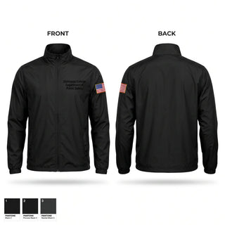 Windbreaker, Dickinson College Department of Public Safety, Police, Teamtime, Team time, sublimation, custom sports apparel, team uniforms, spirit wear, spiritwear, sports uniforms, custom shirts, team store, custom team store, fundraiser sports, apparel fundraiser