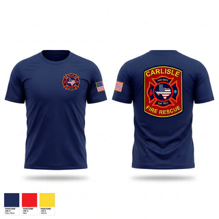 Short Sleeve Performance Shirt, Carlisle Fire & Rescue, Fire Department, Teamtime, Team time, sublimation, custom sports apparel, team uniforms, spirit wear, spiritwear, sports uniforms, custom shirts, team store, custom team store, fundraiser sports, apparel fundraiser