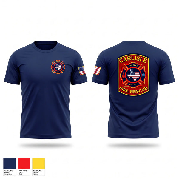 Short Sleeve Performance Shirt, Carlisle Fire & Rescue, Fire Department, Teamtime, Team time, sublimation, custom sports apparel, team uniforms, spirit wear, spiritwear, sports uniforms, custom shirts, team store, custom team store, fundraiser sports, apparel fundraiser