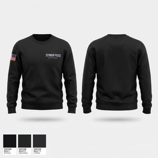 Crew Neck Sweatshirt, Seymour Police Department, Police, Teamtime, Team time, sublimation, custom sports apparel, team uniforms, spirit wear, spiritwear, sports uniforms, custom shirts, team store, custom team store, fundraiser sports, apparel fundraiser