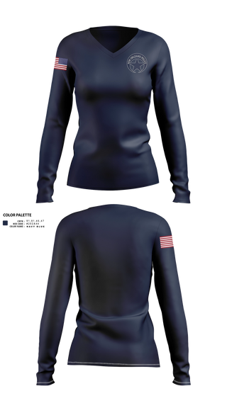 Womens Long Sleeve Vneck Shirt, Grip, Police, Teamtime, Team time, sublimation, custom sports apparel, team uniforms, spirit wear, spiritwear, sports uniforms, custom shirts, team store, custom team store, fundraiser sports, apparel fundraiser