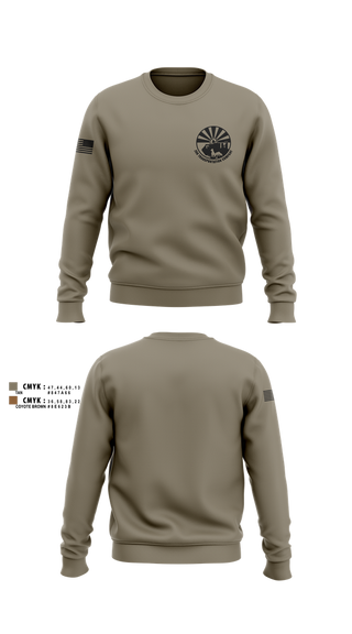 Crew Neck Sweatshirt, 208 Transportation Company, , Teamtime, Team time, sublimation, custom sports apparel, team uniforms, spirit wear, spiritwear, sports uniforms, custom shirts, team store, custom team store, fundraiser sports, apparel fundraiser