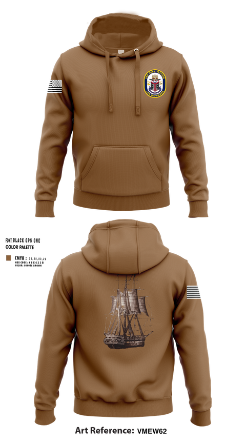 Hoodie, USS CONSTITUTION, , Teamtime, Team time, sublimation, custom sports apparel, team uniforms, spirit wear, spiritwear, sports uniforms, custom shirts, team store, custom team store, fundraiser sports, apparel fundraiser