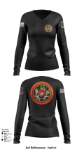 Marine Corps Security Forces Battalion 39264653 Women's Long Sleeve V-neck Shirt - 101